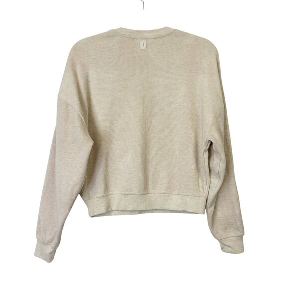 Rhone Signature Rib Crew Neck Sweater  Women’s Size XS Oatmeal Heather - Picture 2 of 9